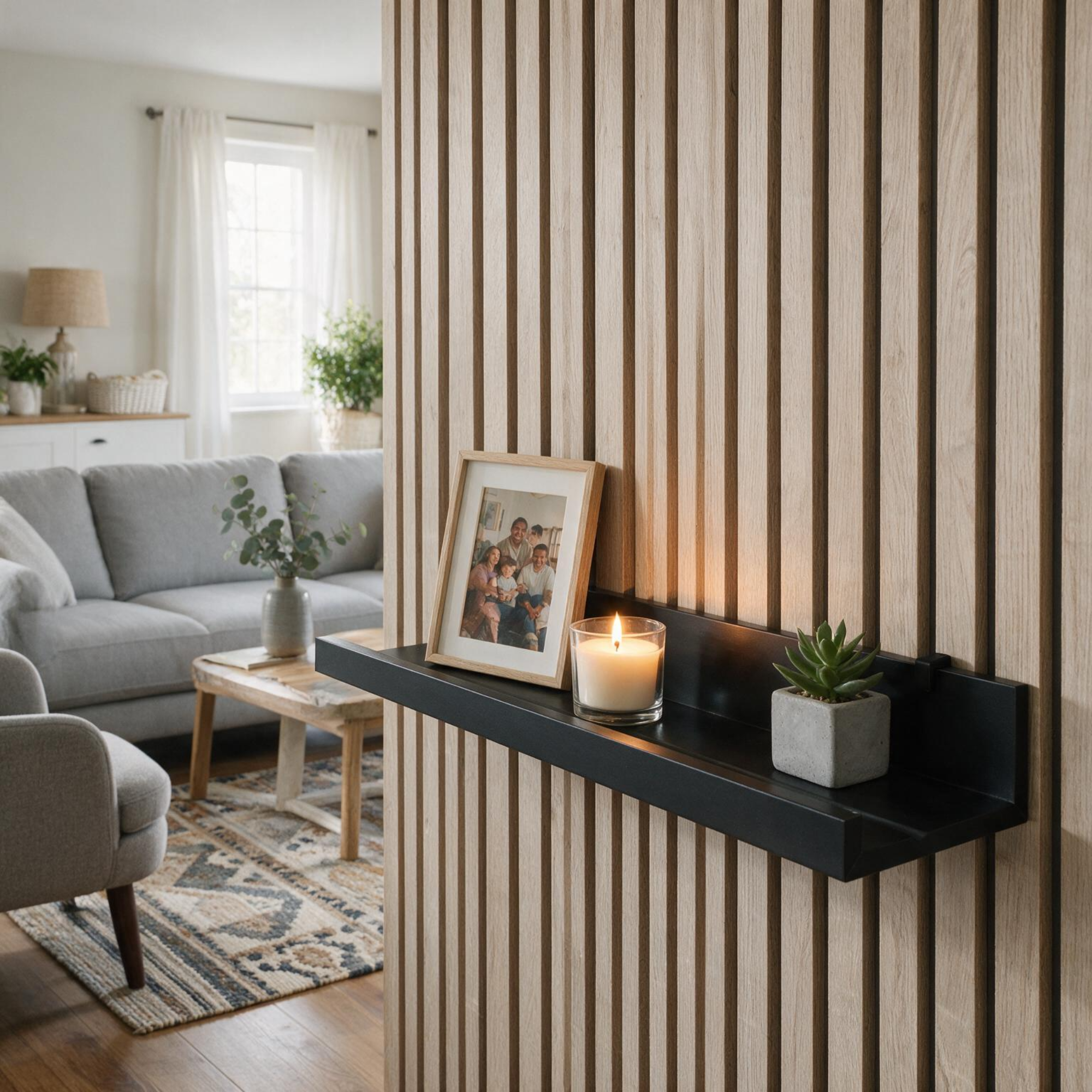 Shelf Brackets for IKEA MOSSLANDA Picture Ledge - Installation: Wall Clip