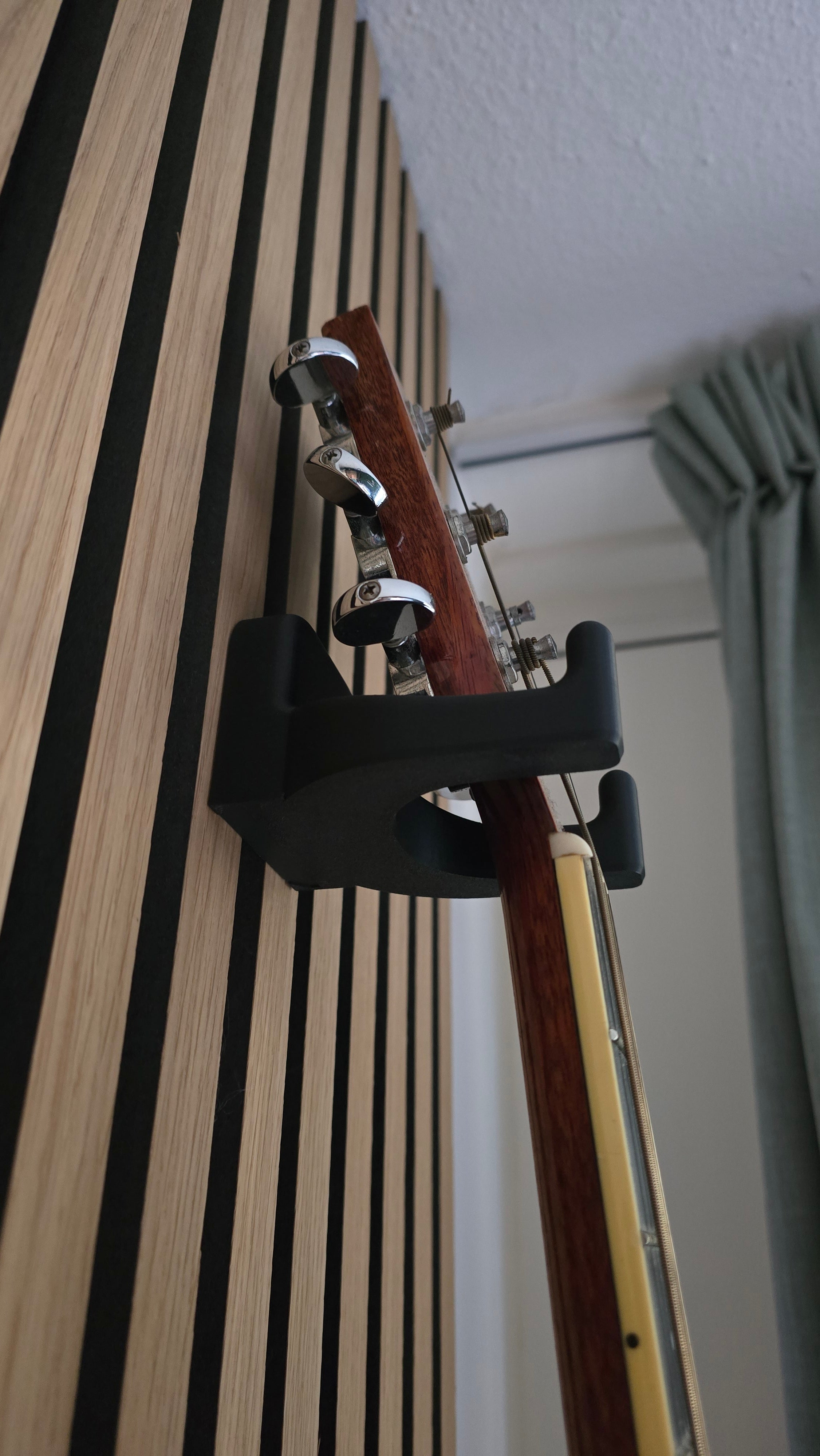 Guitar Hanger for Acoustic Panels - Installation Type: Wall Clip