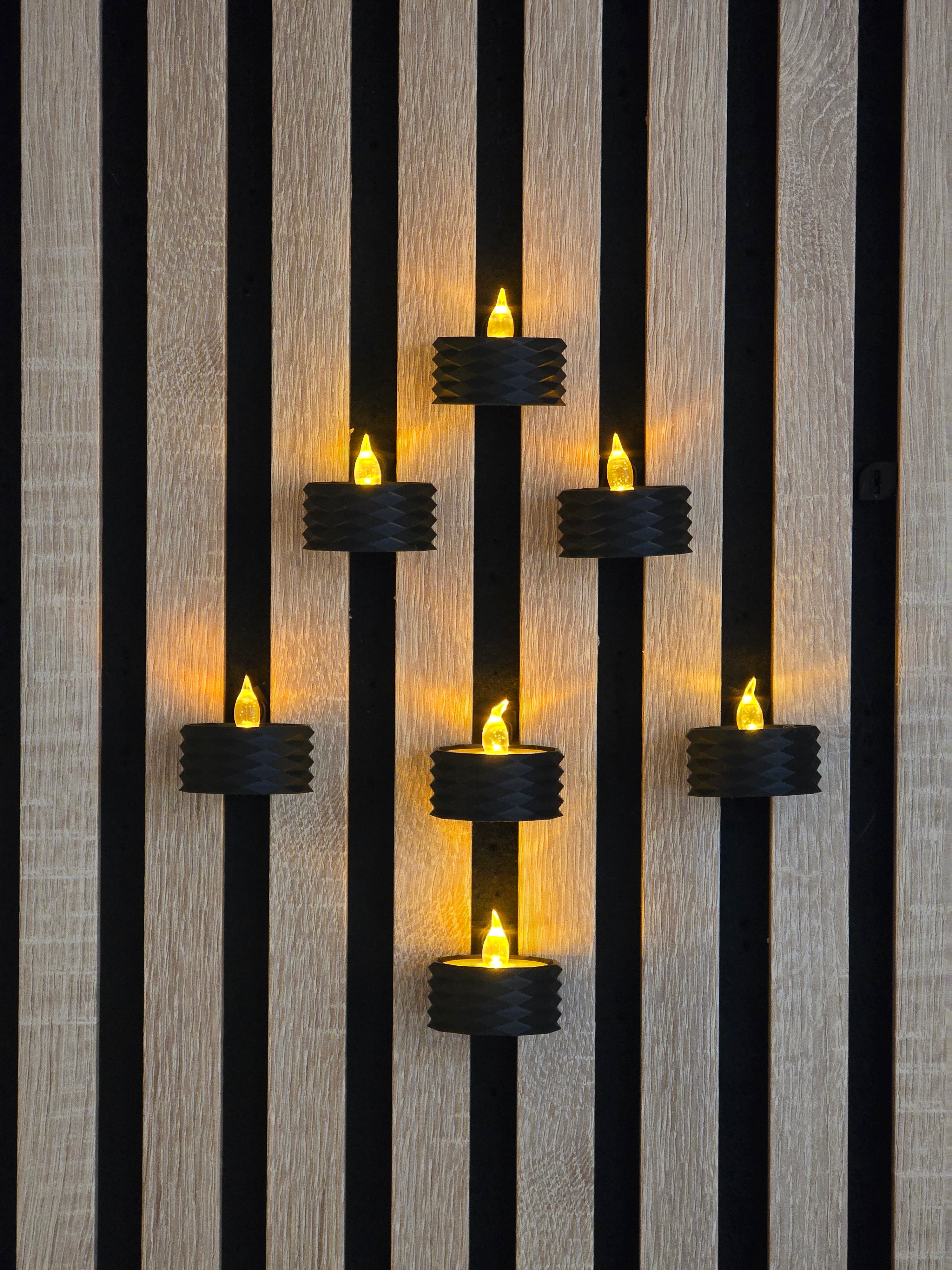 Tealight/ Dinner Candle Holder for Acoustic Panels - Installation Type: Wall Clip