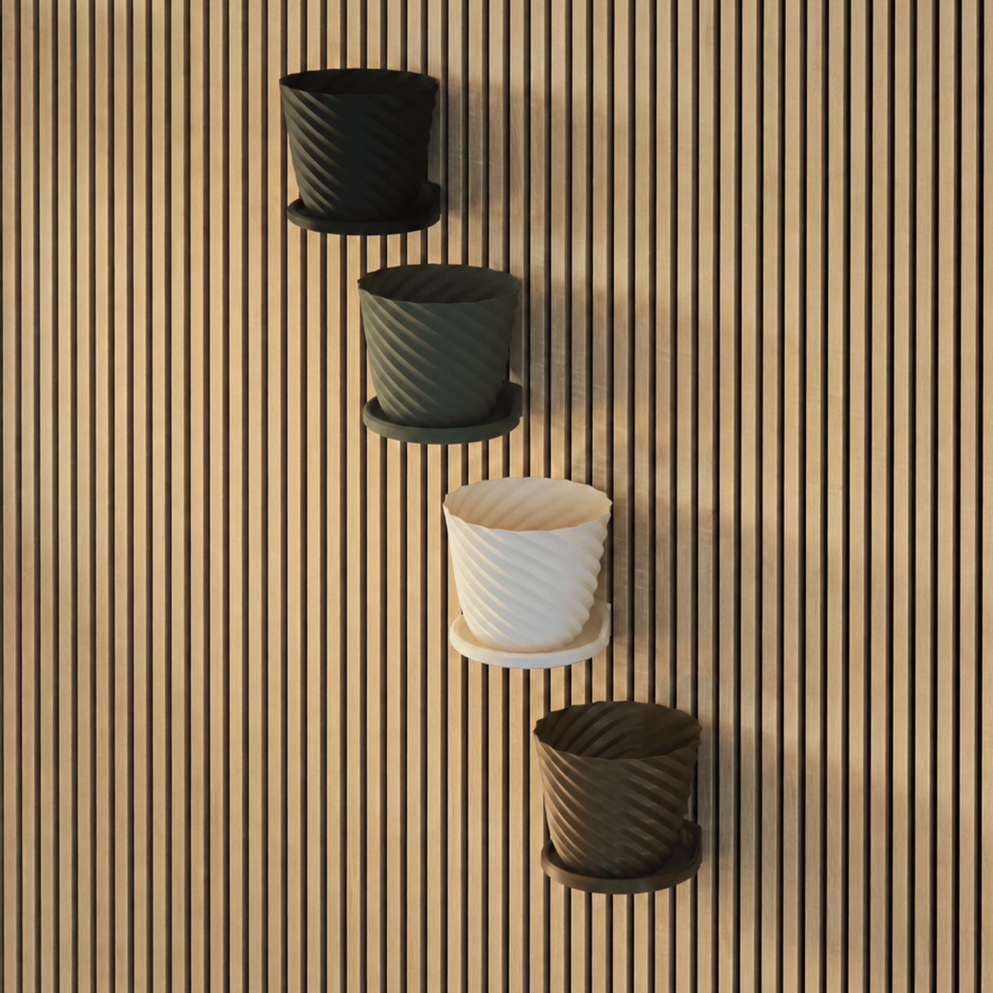 Round Tray/Shelf - Installation: Wall Clip