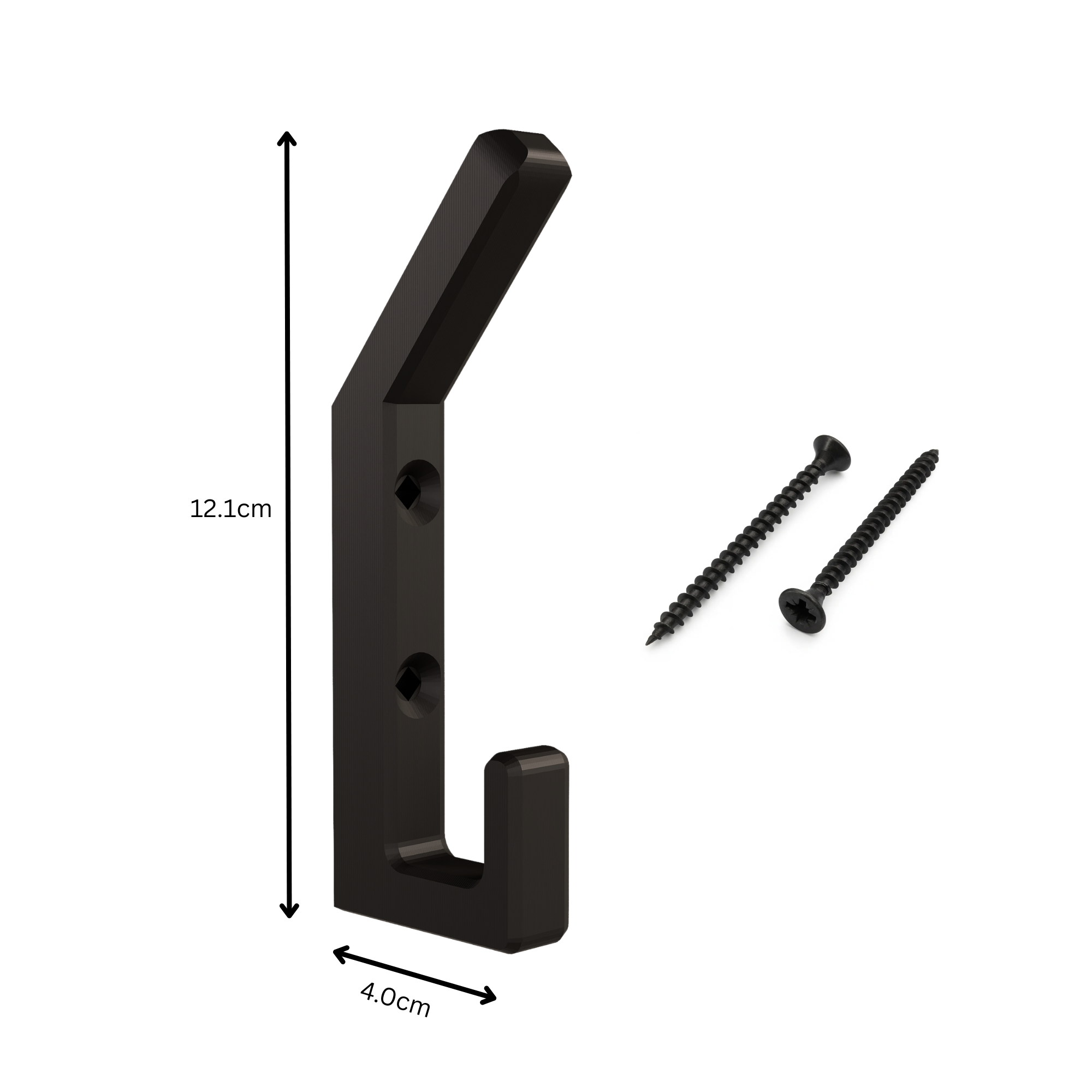 Double Coat Hook - Installation: Screw-in