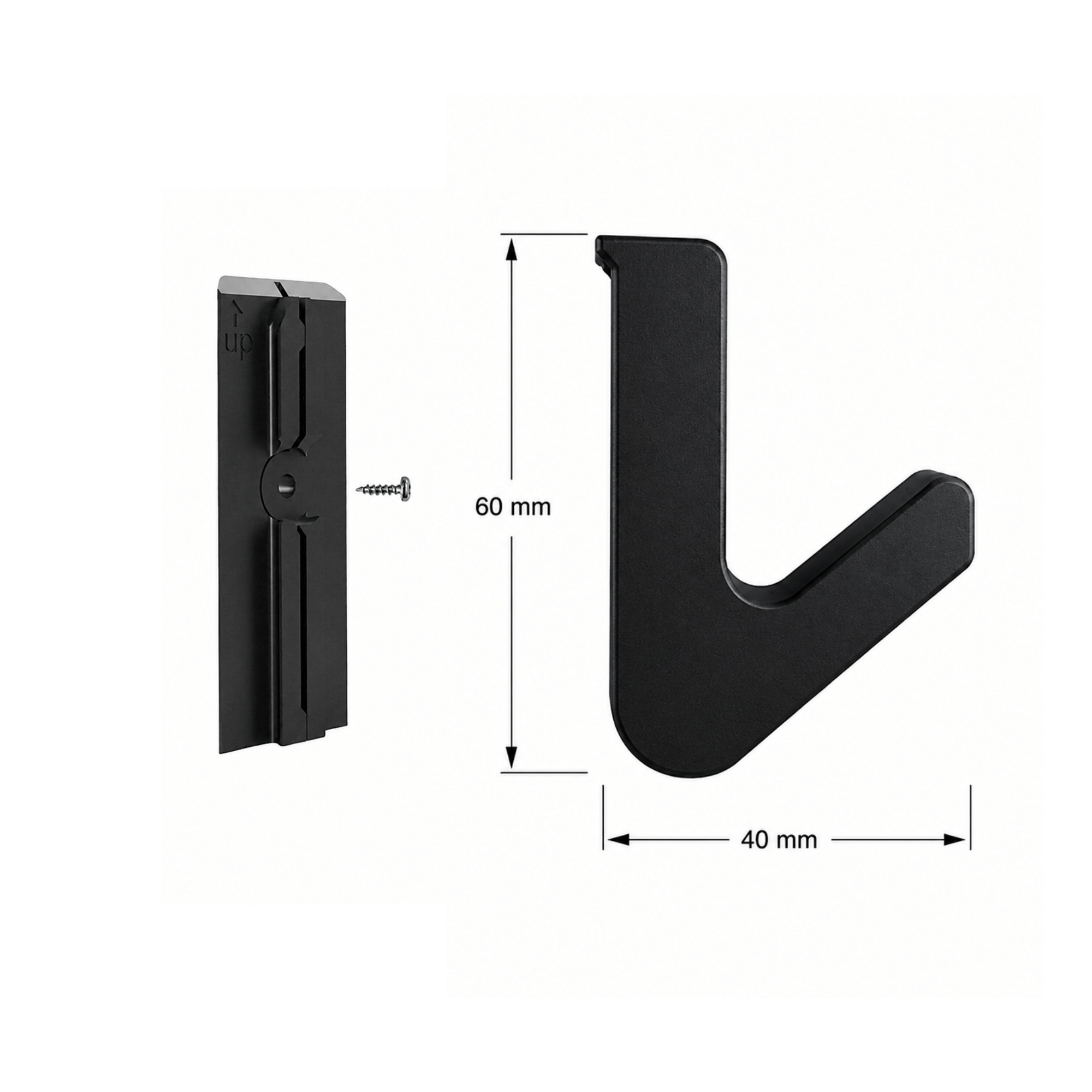 Single Hook - Installation: Wall Clip