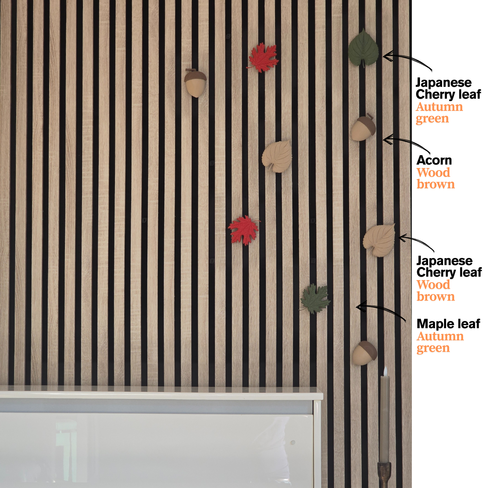 Autumn decoration - Installation: Wall Clip
