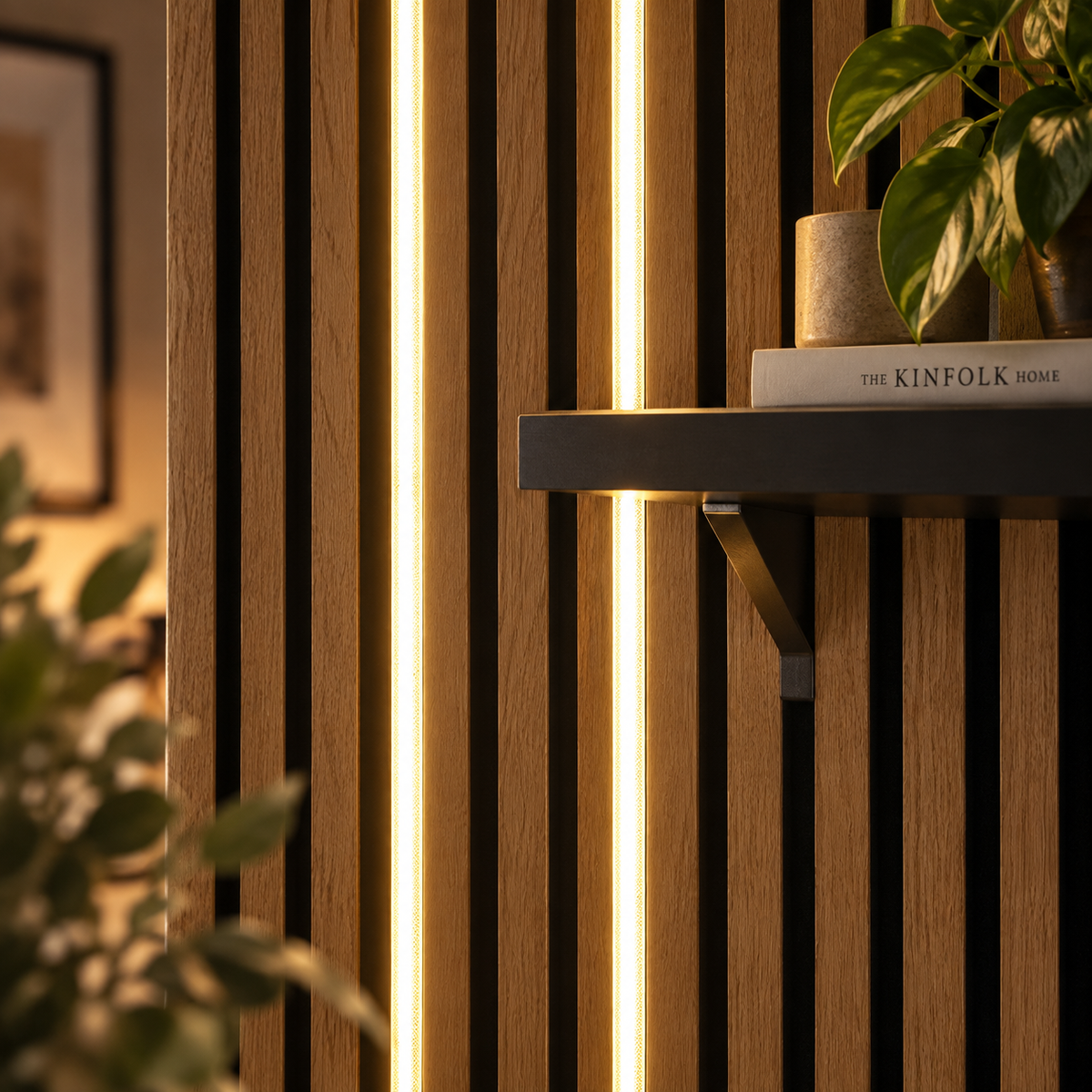 LED-Streifen + Diffusorabdeckungen für Akustikpaneele