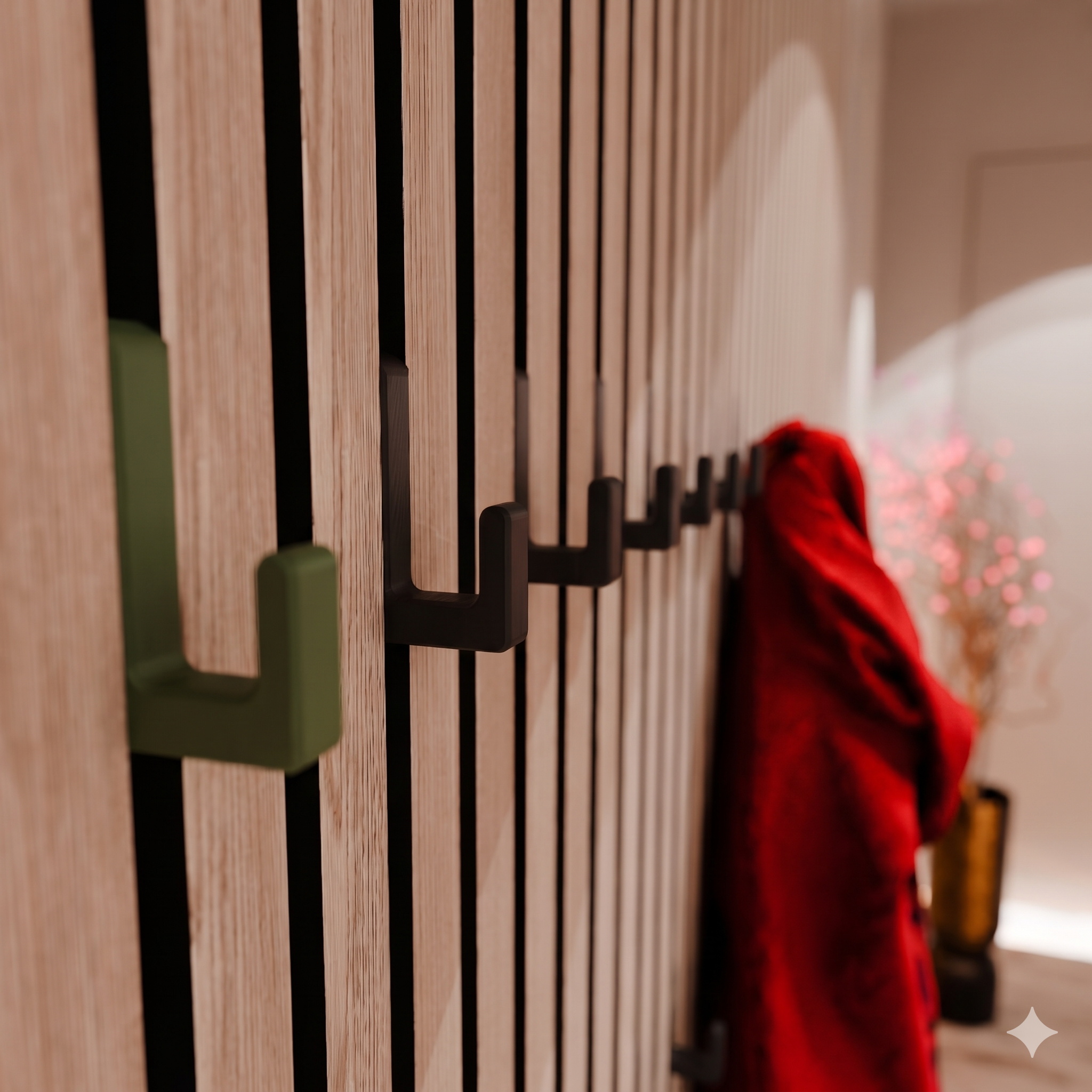 Single Hook Square for Acoustic Panels - Installation Type: Wall Clip