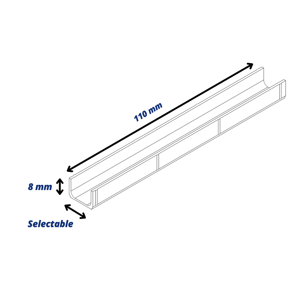 Cable Duct Covers for Acoustic Panels (Push fit)