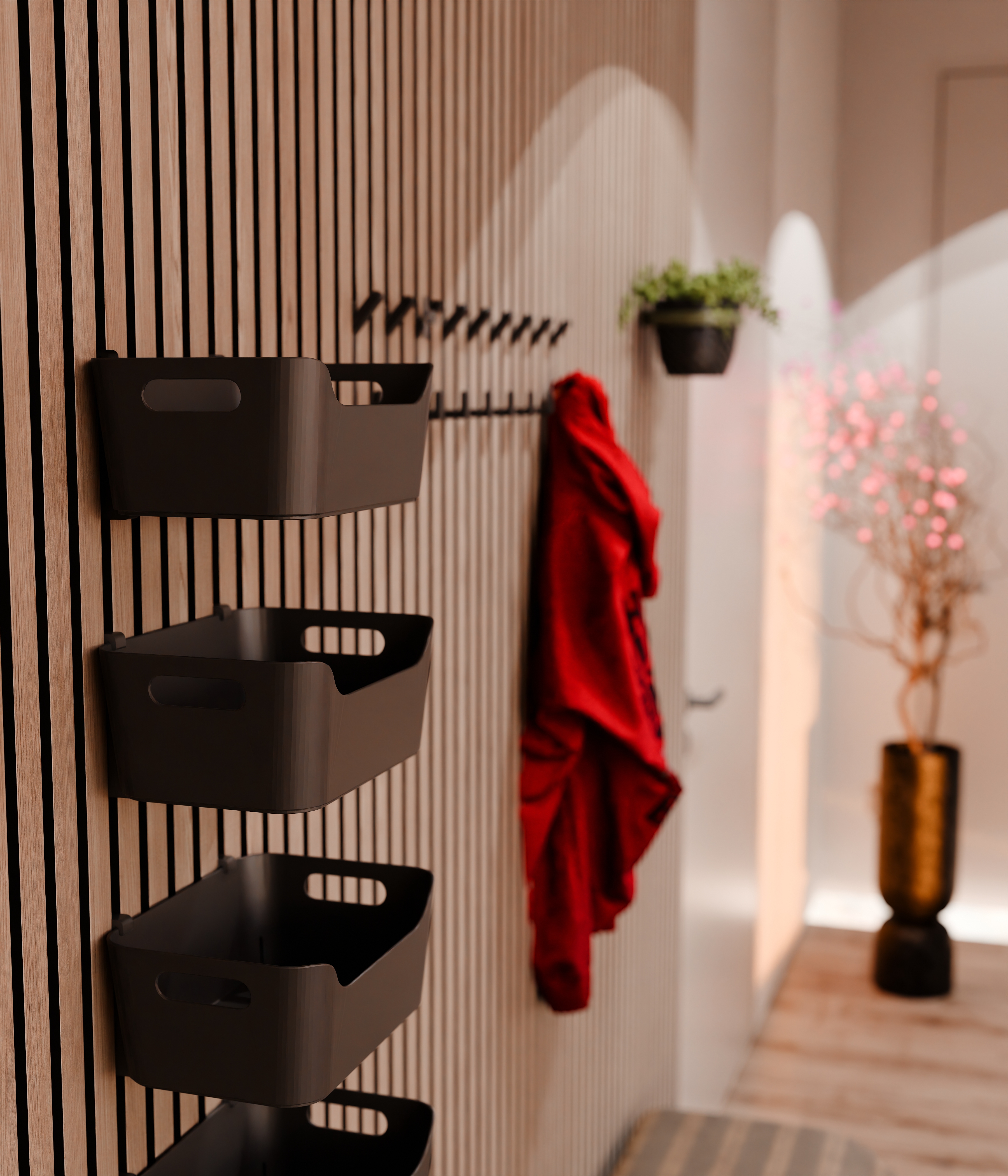 Acoustic panel organizer - for IKEA UPPDATERA Organizer Mounts - Wall Clip