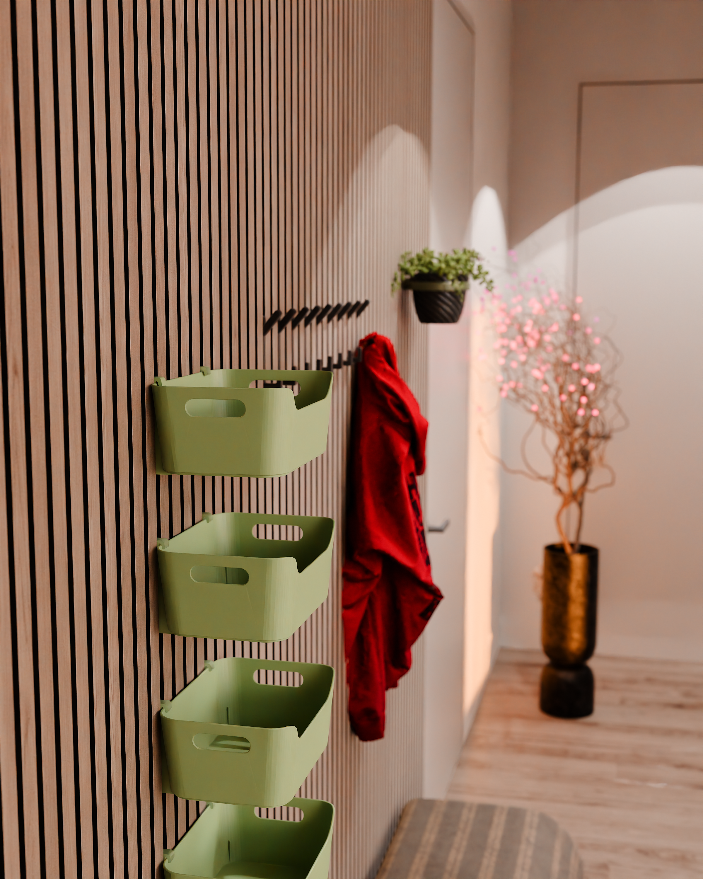 Acoustic panel organizer - for IKEA UPPDATERA Organizer Mounts - Wall Clip