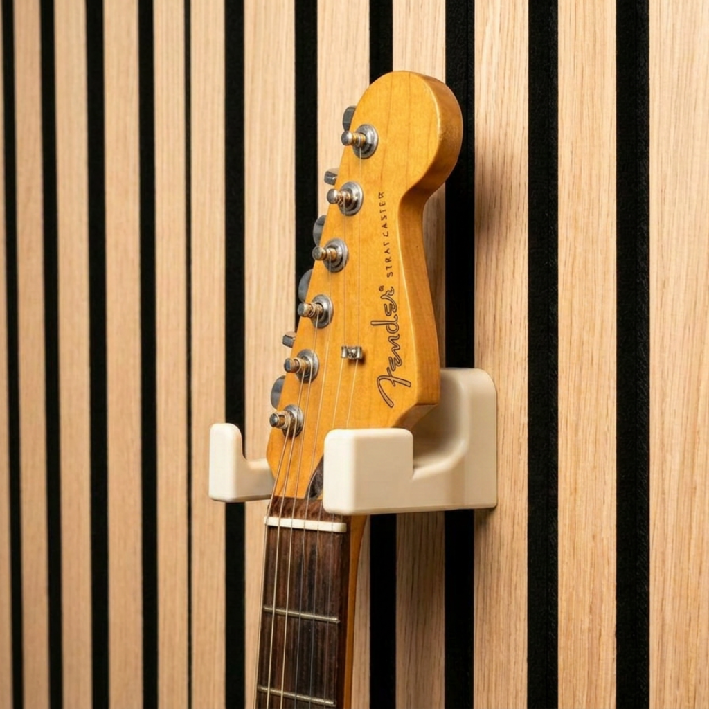 Electrische gitaar Houder - Installatie: Muurclip
