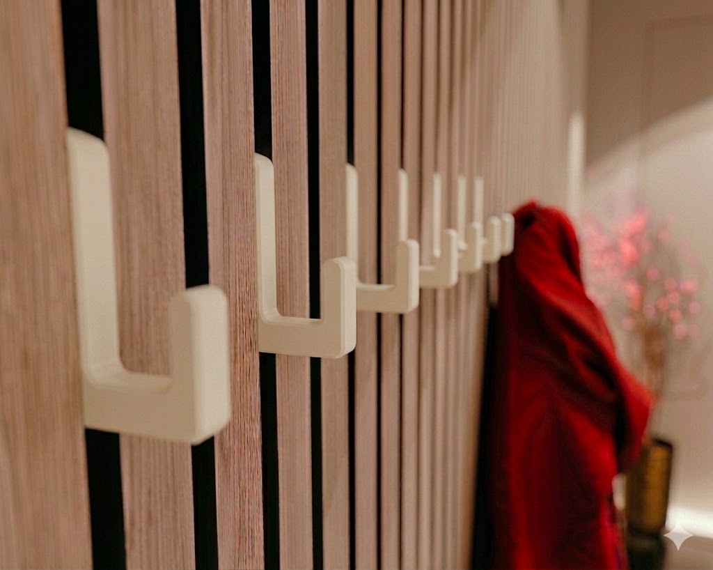 Single Hook Square for Acoustic Panels - Installation Type: Wall Clip
