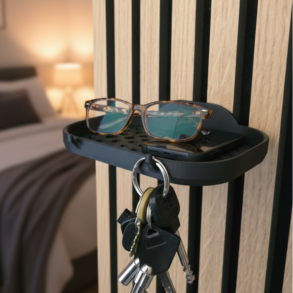 Key Tray - Installation: Wall Clip