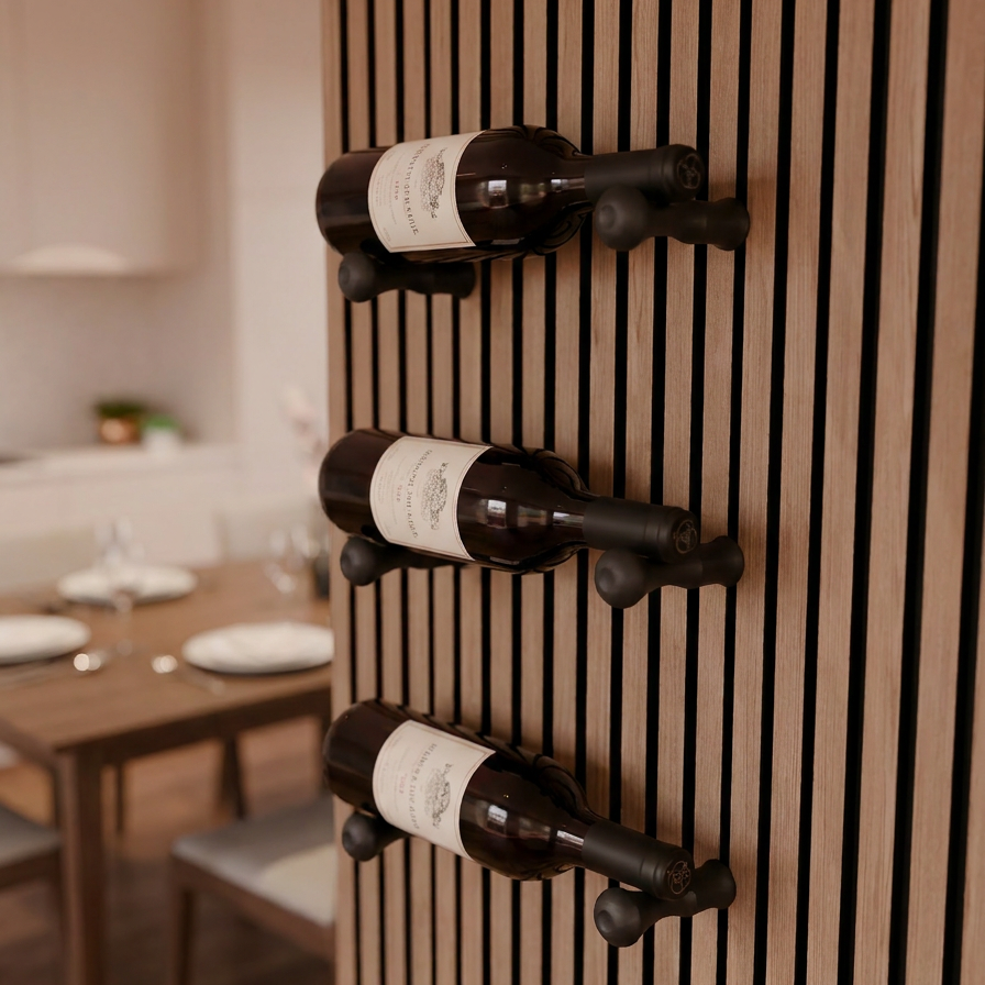 Wine Bottle Rack/Holders – Wine Rack System - Installation: Wall Clip