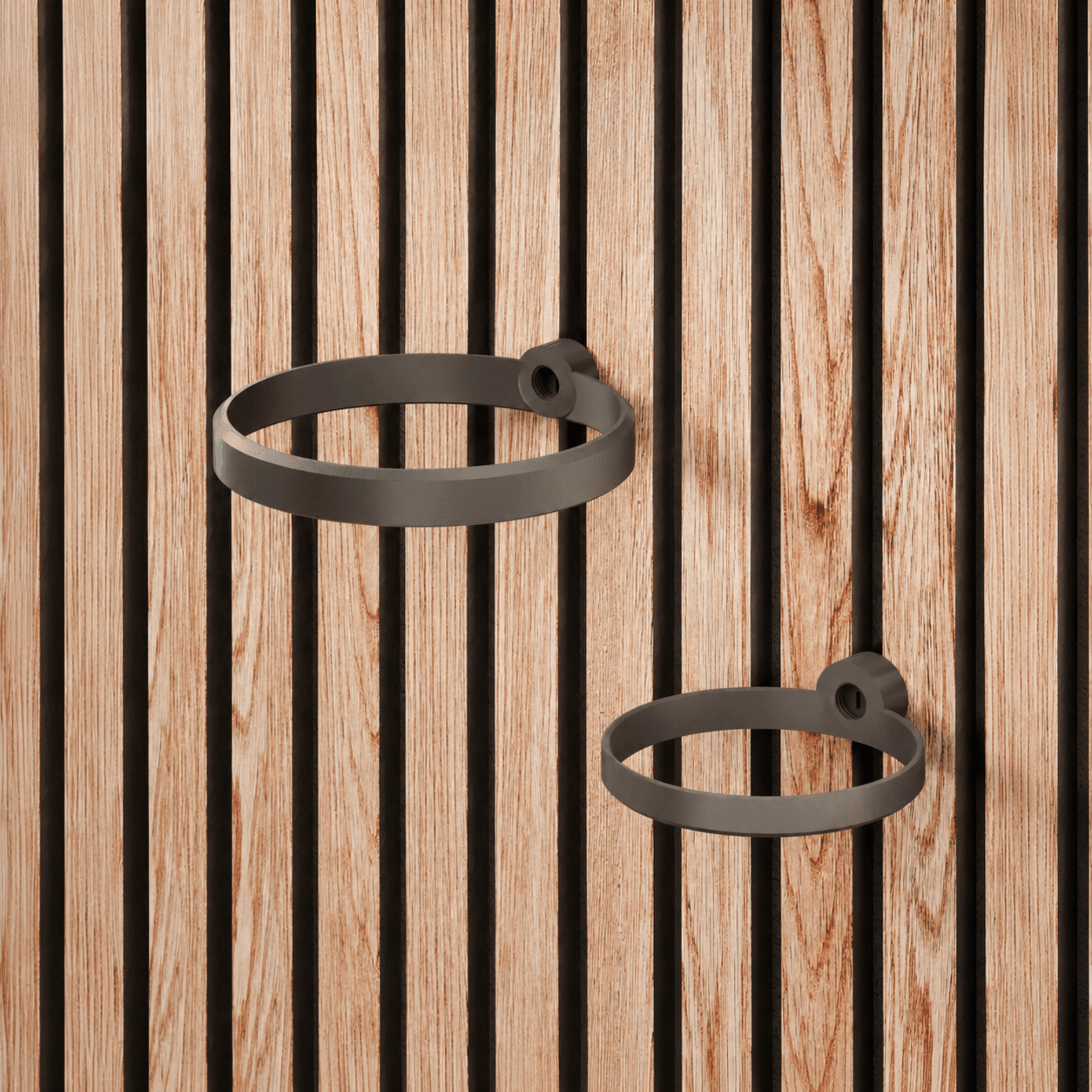 Plant Holder/Ring - Installation: Wall Clip