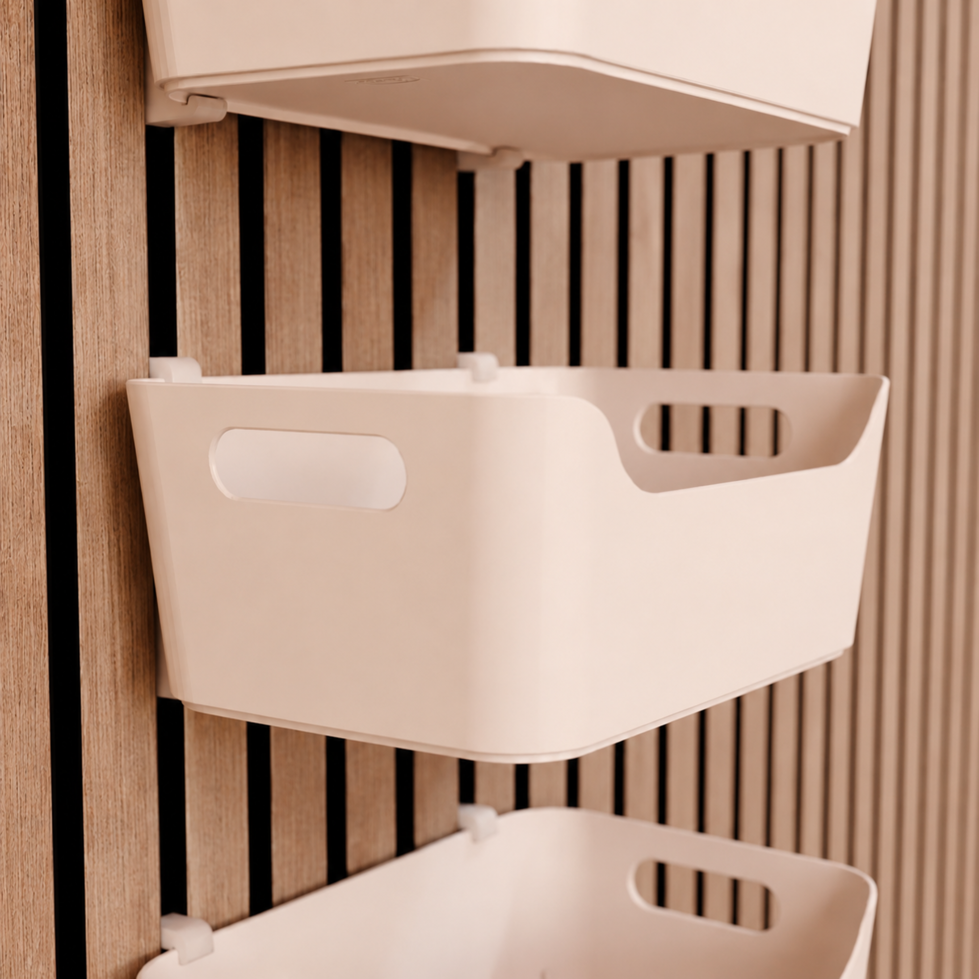 Panel Brackets for IKEA UPPDATERA Organizer (24 × 17 cm) - Installation: Wall Clip