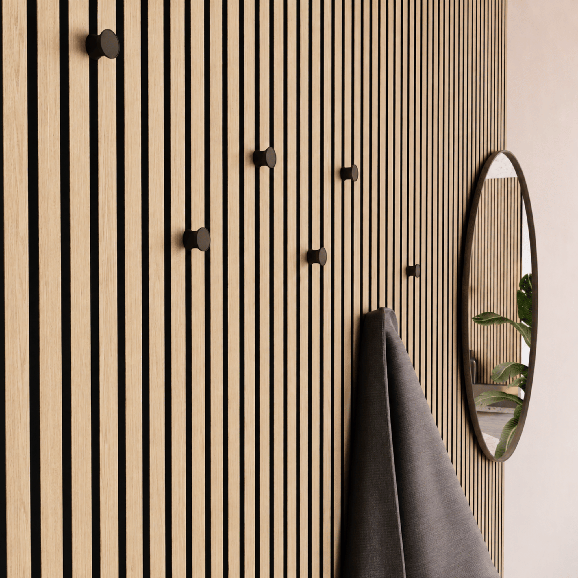 Knob Hook - Installation: Wall Clip