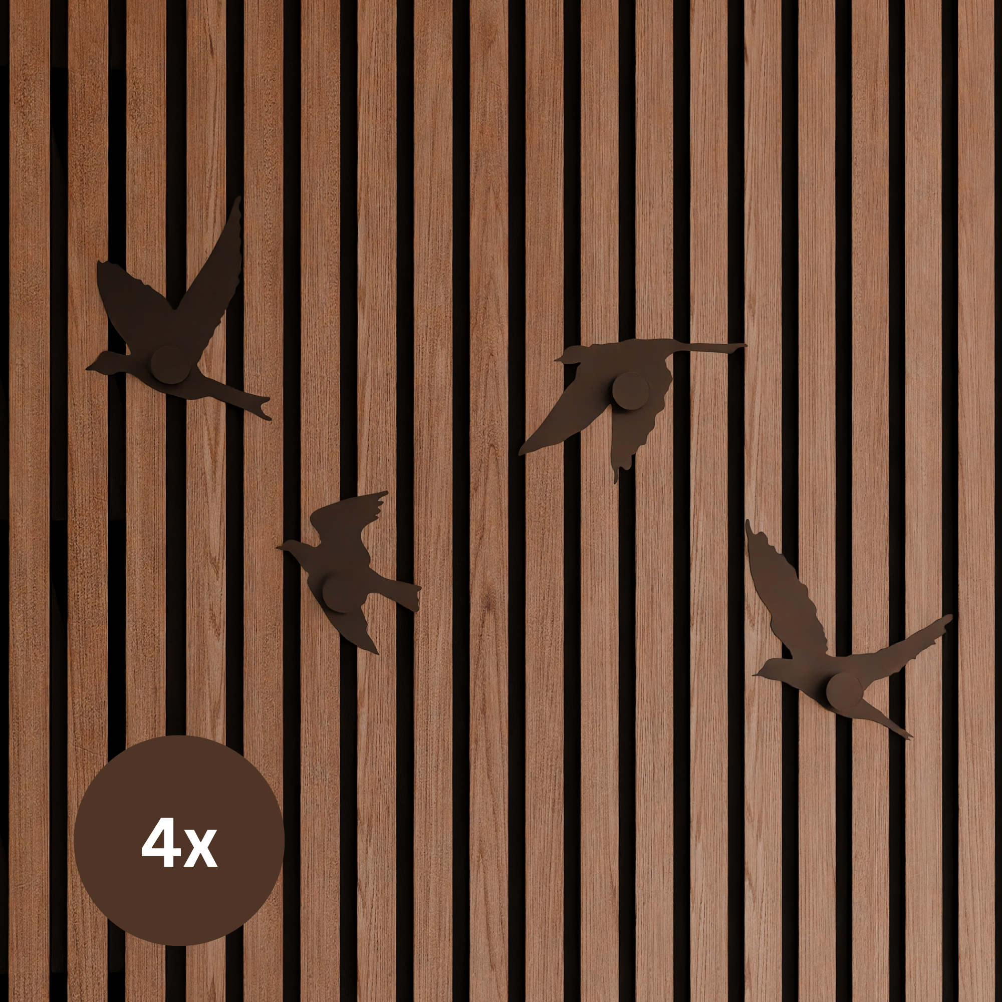 Bird-shaped coat hook - Installation: Wall Clip