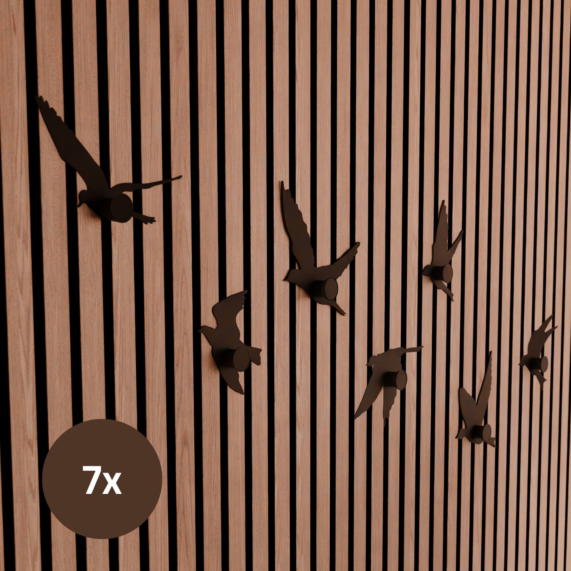 Bird-shaped coat hook - Installation: Wall Clip