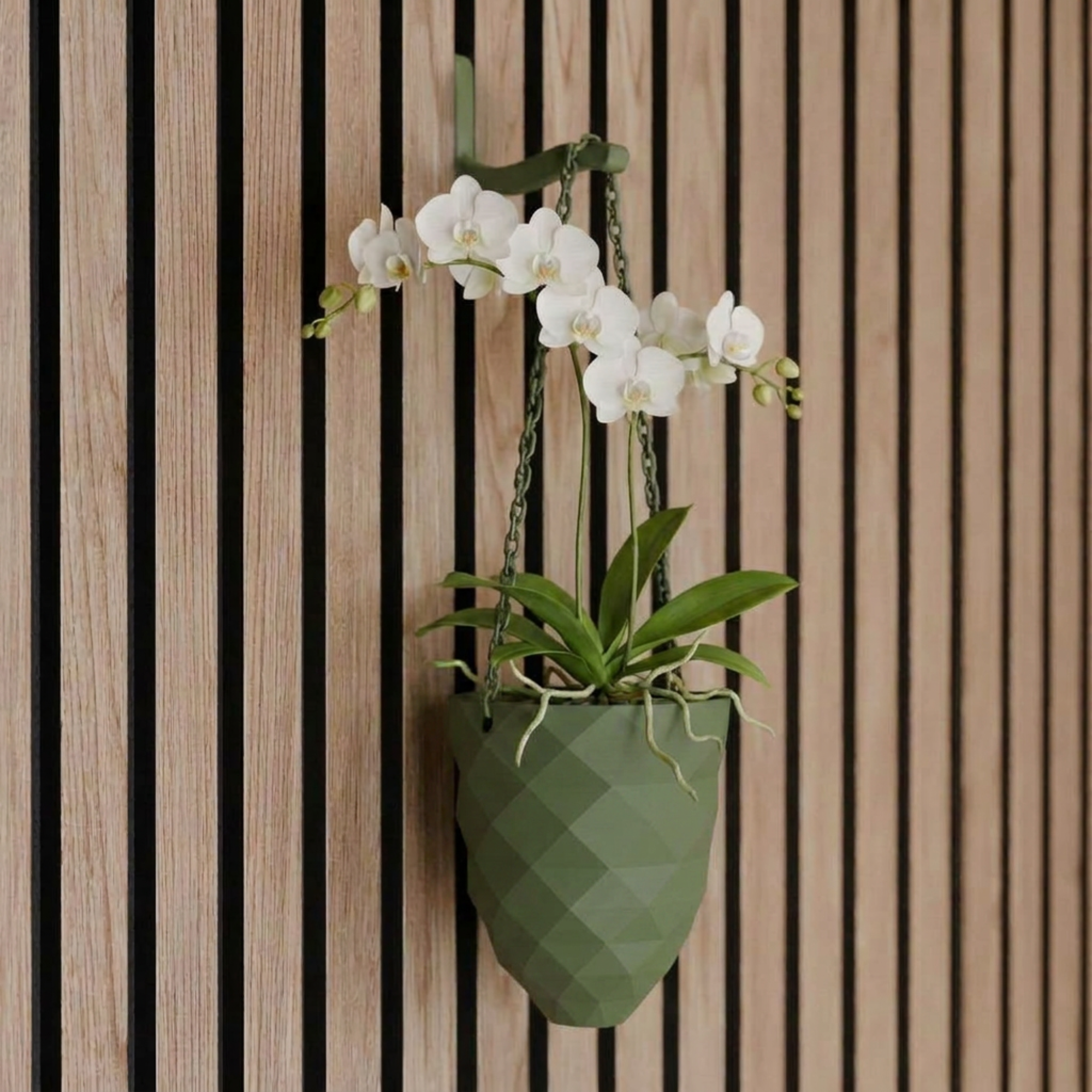 Hangende plantenvaas - Installatie: Muurclip