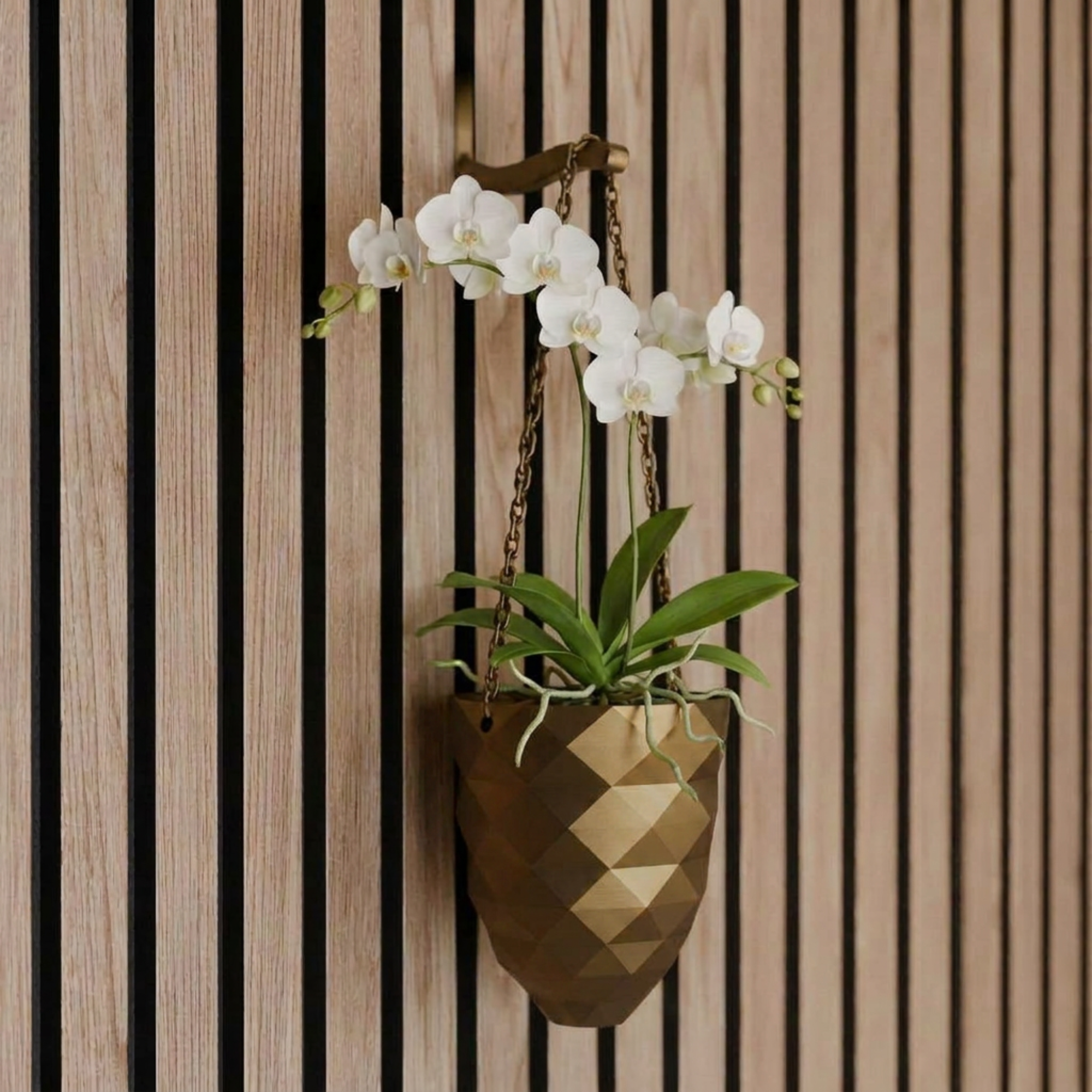 Hangende plantenvaas - Installatie: Muurclip