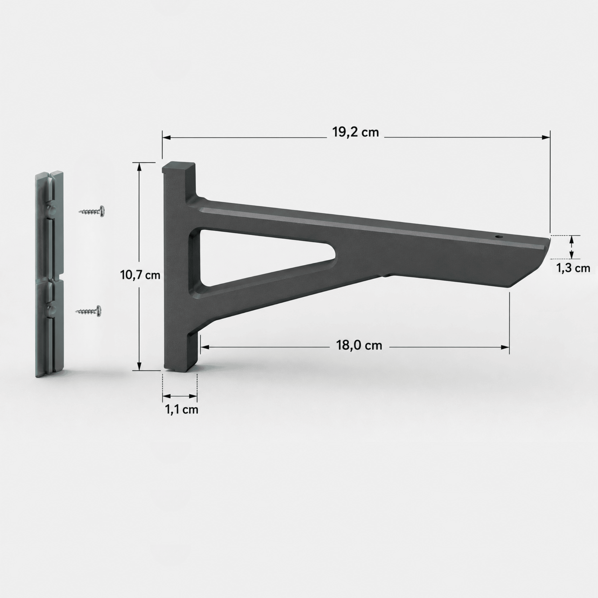 Shelf Brackets - Installation: Wall Clip
