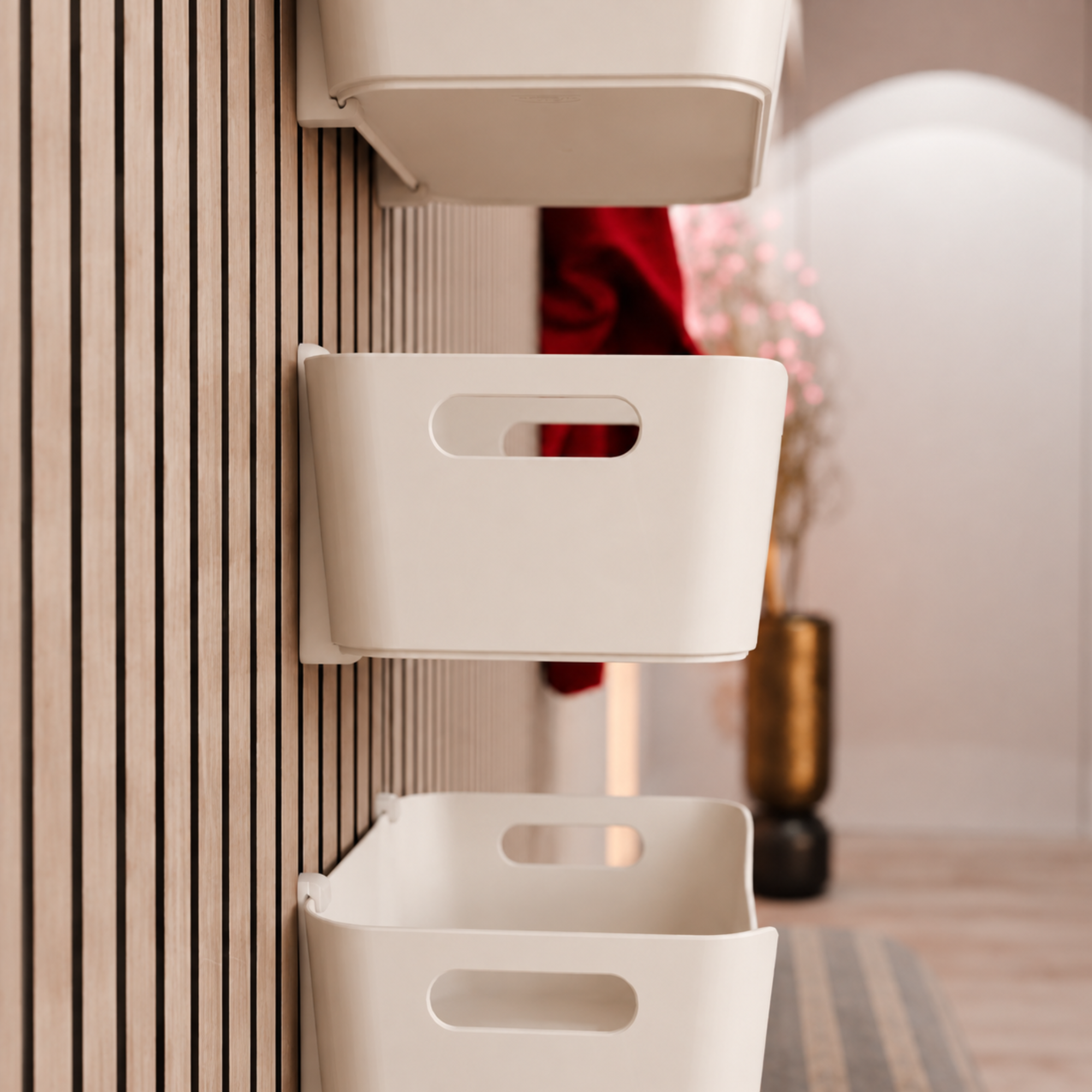 Panel Brackets for IKEA UPPDATERA Organizer (24 × 17 cm) - Installation: Wall Clip