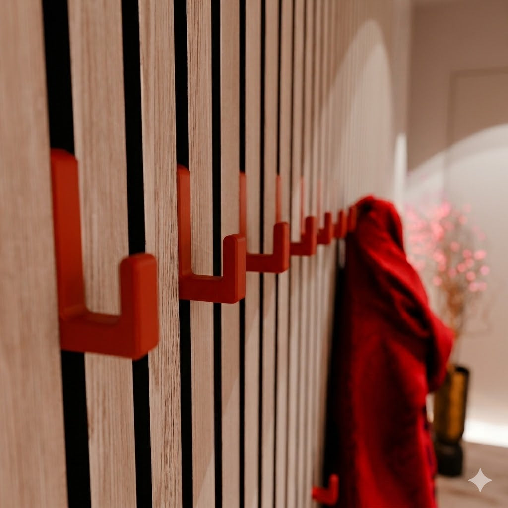 Single Hook Square for Acoustic Panels - Installation Type: Wall Clip