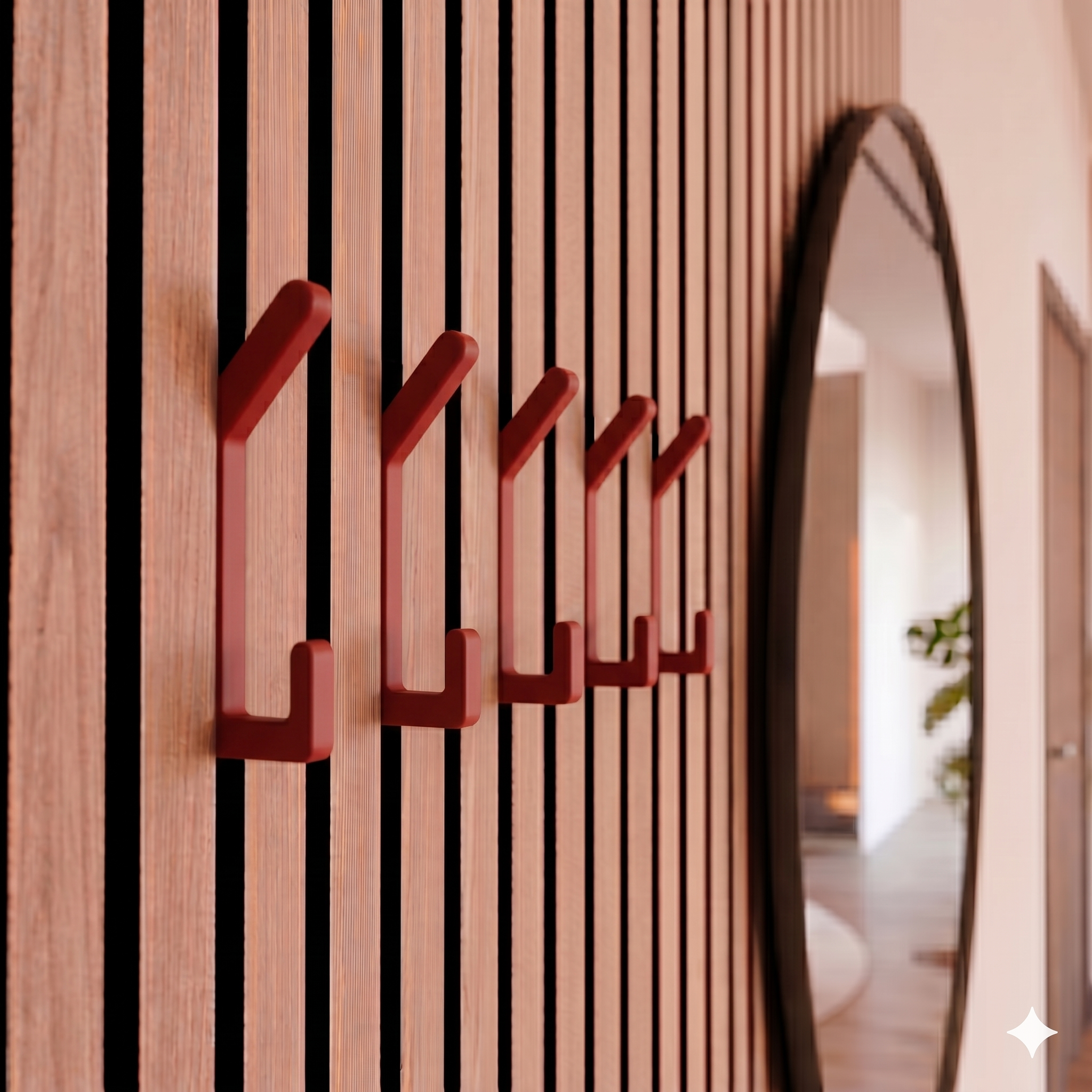 Double Coat Hook for Acoustic Panels - Installation Type: Wall Clip