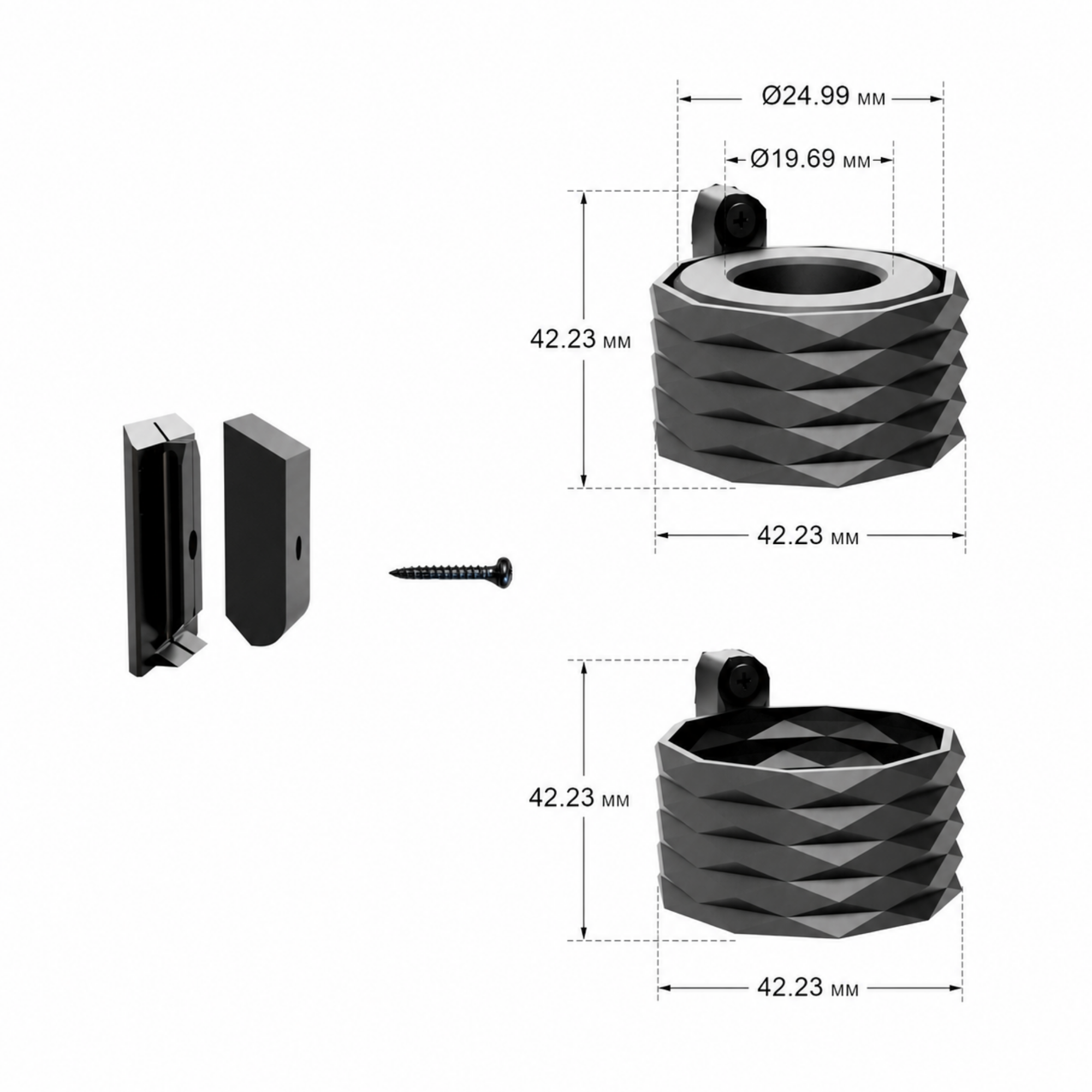 Tealight / Dinner Candle Holder - Installation: Wall Clip