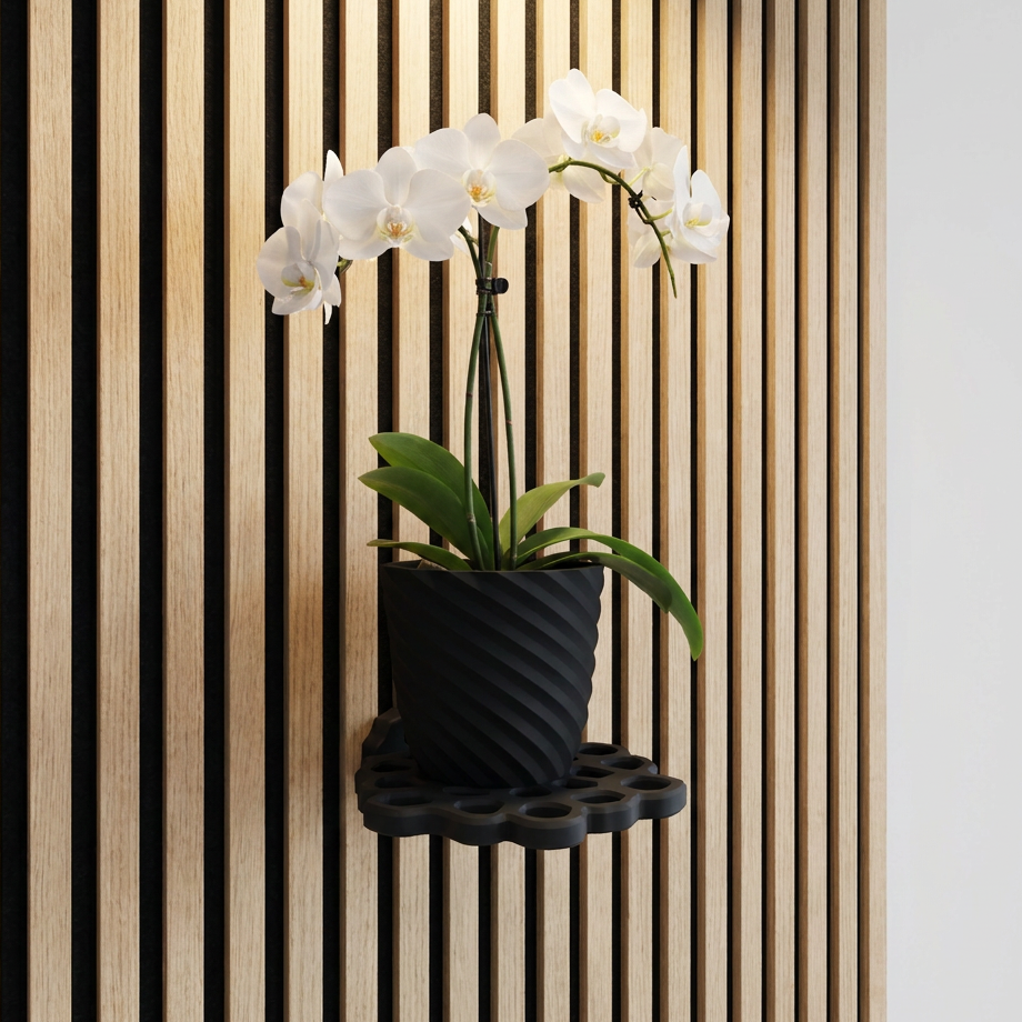 Design Leaf Tray - Installation: Wall Clip