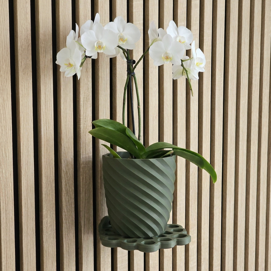 Design Leaf Tray - Installation: Wall Clip