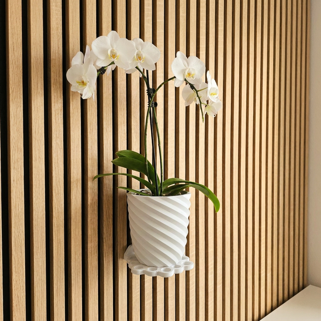 Design plankje "Leaf" - Installatietype: Muurclip