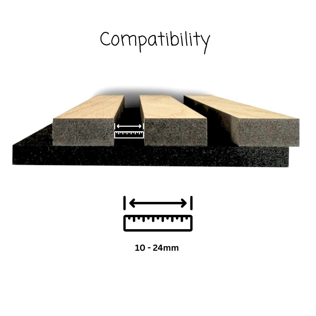 Cable Duct Covers for Acoustic Panels (Press fit)